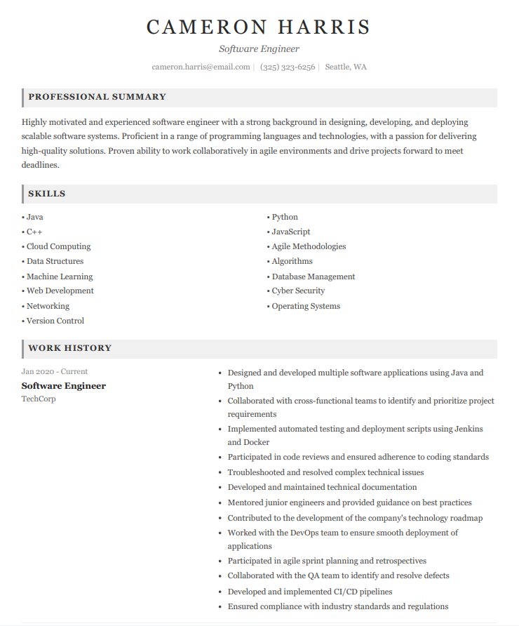 Elegance template preview